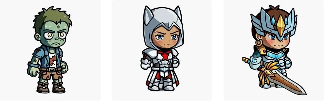 Hyper Casual Mobile Characters